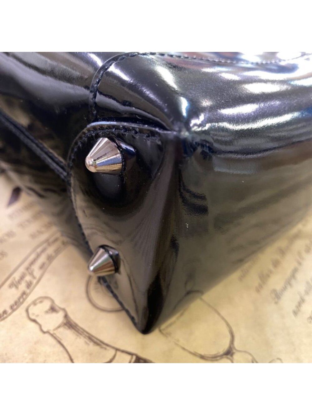 Dior Handbag Maris Pearl Enamel Black - Picture 9 of 15